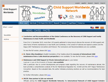 Tablet Screenshot of childsupport-worldwide.org